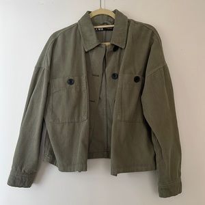 Zara green jacket